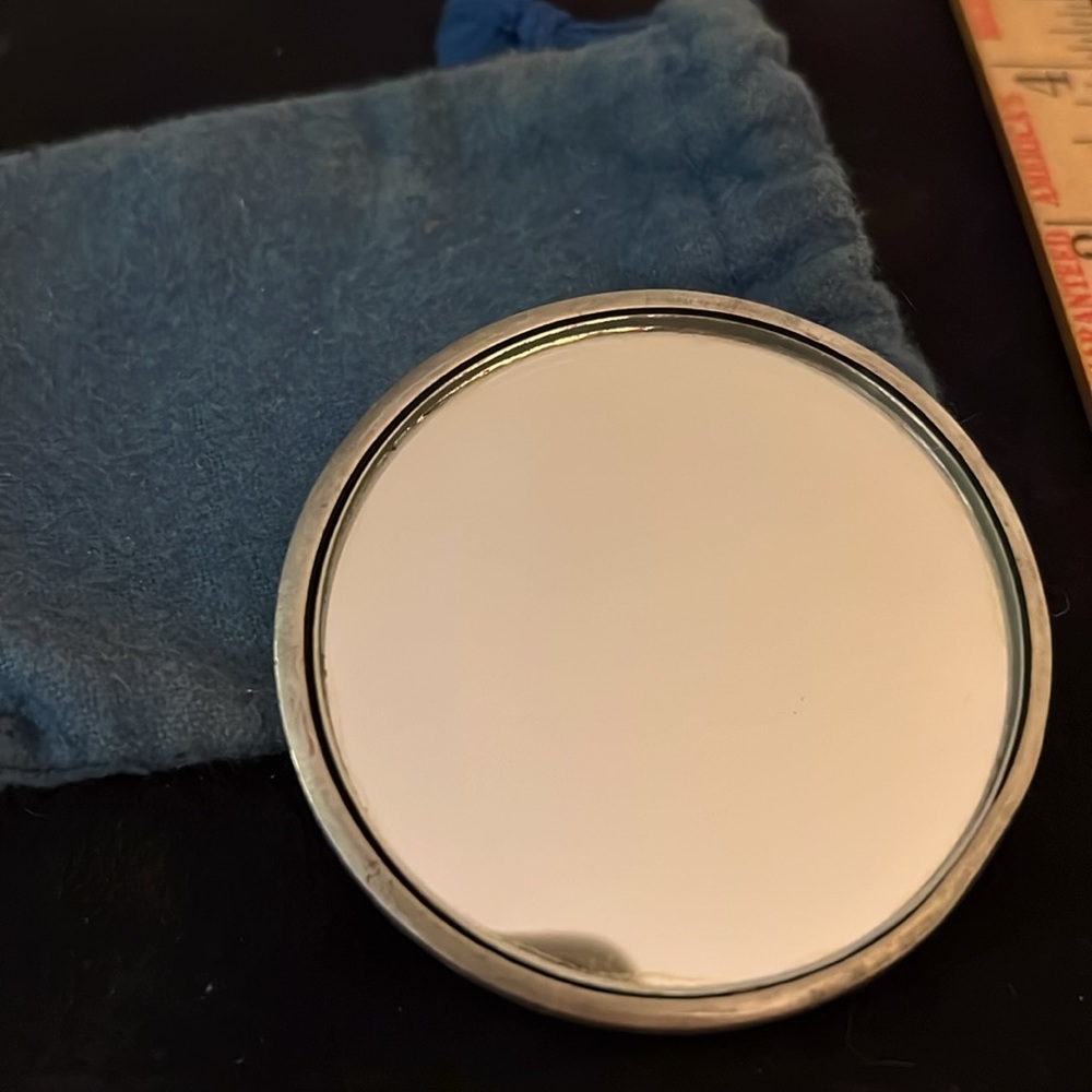 Pewter Compact Mirror - Picture 2 of 4